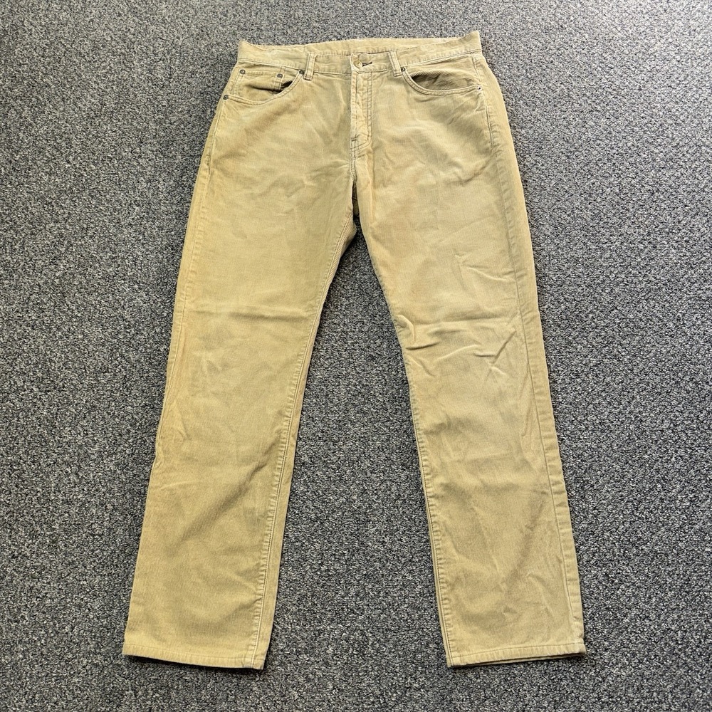 Polo Ralph Lauren Pants Mens 34x32 Tan Corduroy Stretch Classic Fit Straight Leg